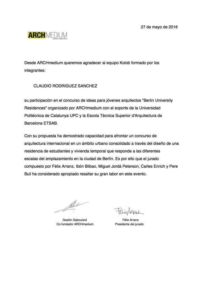 Certificado Archmedium